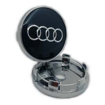 4 колпака на колеса AUDI 60 мм ГРАФИТ