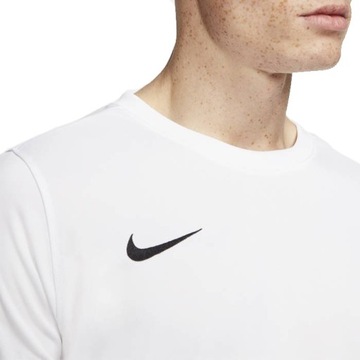 KOSZULKA MĘSKA NIKE PARK VII T-SHIRT SPORTOWY DRI-FIT BIAŁY r.S