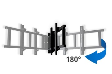 Электрическое поворотное крепление для телевизора, с дистанционным управлением, макс. размер 40 кг, 75 дюймов.