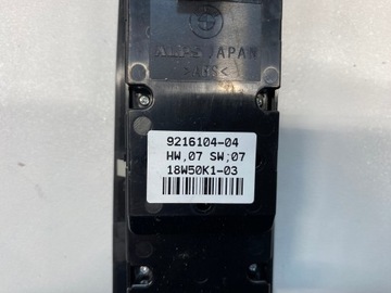 BMW E89 PANEL ŘÍZENÍ SKLY 9216104