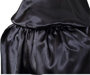 Черная длинная накидка с капюшоном Хэллоуин Вампир