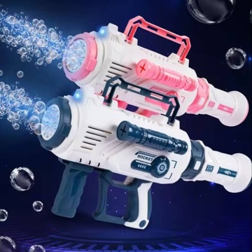 МЕГА БАЗУКА ДЛЯ ИЗГОТОВЛЕНИЯ МЫЛЬНЫХ ПУЗЫРЬКОВ ПУЛЕМЕТ ЖИДКОСТЬ