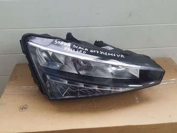 SKODA SCALA 657941016 LAMPA PRAWY PRZÓD FULL LED