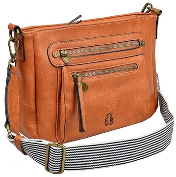 LuluCastagnette Listonoszka Torebka Damska Misie Crossbody szeroki pasek