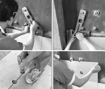 ЛОКАТОР ДЛЯ СВЕРЛЕНИЯ ОТВЕРСТИЙ В ПЛИТКЕ 25ММ 40ММ 45ММ 55ММ 40СМ