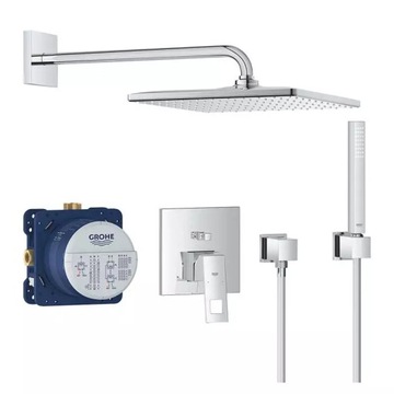 Grohe Eurocube - Komplet Prysznicowy Podtynkowy, Chrom, 25238000