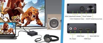 HDMI-HDMI + аудиоразъем или экстрактор R/L SPH-AE11