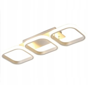 LAMPA SUFITOWA WISZĄCA LED PLAFON ŻYRANDOL MODERN 33W 4500K BIAŁA ZD118A