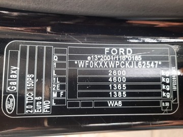 Ford Galaxy IV Van 2.0 TDCi 150KM 2018 Ford Galaxy V 2.0 TDCi, diesel, EURO6 !! AUTOMAT !!, zdjęcie 35