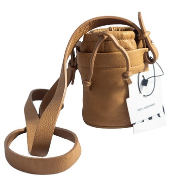 ZARA SKÓRZANY MINI KUFEREK