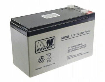 AKUMULATOR ŻELOWY 12V 7.2Ah AGM UPS ALARM AUTKO