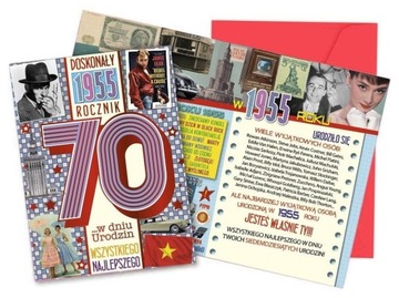 Karnet Urodziny 70
