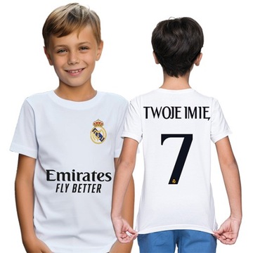 Koszulka Real Madryt Personalizowana Twoje Imię T-shirt 134