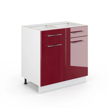 SZAFKA DOLNA FAME-LINE 80 BORDO Z SZUFLADAMI VICCO