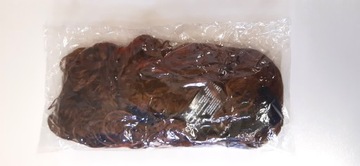 PERUKA KRĘCONE BRĄZOWE (BRUNATNE) WŁOSY DŁUGIE GĘSTE Z GRZYWKĄ