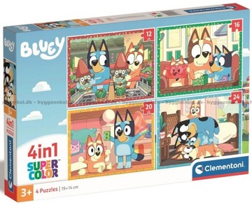 Clementoni Puzzle 4w1 Bluey 21530