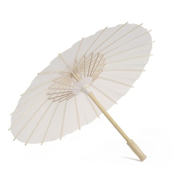 PARASOLKA Z BIAŁEGO PAPIERU 40CM DEKORACJA NA PRZYJĘCIA