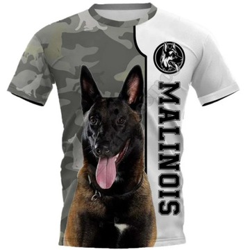 2022 Summer Men T-shirt New Malinois 3d Printed T-