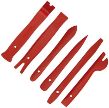 ŚCIĄGACZE ŁYŻKI DŹWIGNIE DEMONTAŻ TAPICERKI ZESTAW