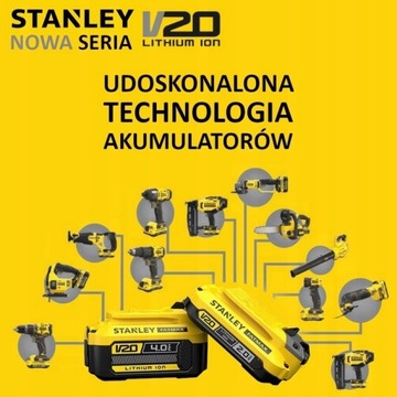 Ручной вертикальный пылесос 3в1 18V V20 аккумулятор 2.0Ач + аккумулятор Stanley Fatmax