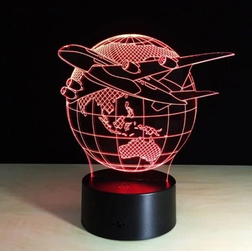 ZD98D 3D СВЕТОДИОДНЫЙ НОЧНОЙ САМОЛЕТ