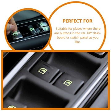 Naklejki samochodowe Fluorescencyjne zielone gadżety z naklejkami