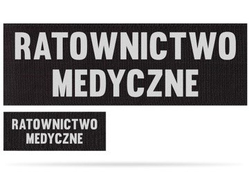 RATOWNICTWO MEDYCZNE ZESTAW EMBLEMATÓW NA RZEPIE