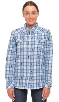 WRANGLER koszula blue WESTERN CHECK SHIRT _ S