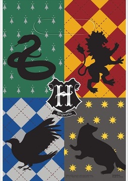 HARRY POTTER SKŁADANE TORBY NA ŁUP ZESTAW 8SZT