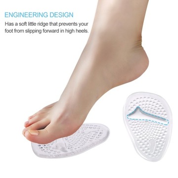 Ball of Foot Cushions 2 Pairs Anti Slip Shoe Pads