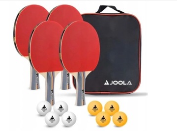 4x Rakietka do tenisa stołowego Joola + Piłki