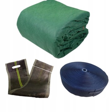 Защитная плита 9,8м х 12,5м + липучка + утяжеленные сумки