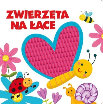 Książeczka Sensoryczna Zwierzęta na łące Dotknij
