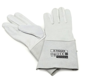 ПЕРЧАТКИ ДЛЯ СВАРКИ X-TIGGER, ДЛИННЫЕ, БЕЛЫЕ, КЕВЛАРОВАЯ КОЖА, РАЗМЕР. 10