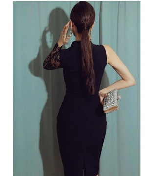 H Han Queen 2021 Spring New Korean Elegant Sexy La