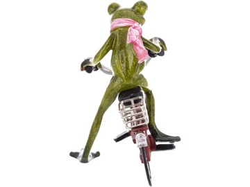 Декоративная фигурка 16,5х11,5х15,5см - Лягушка на велосипеде