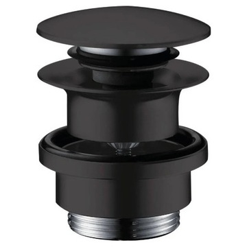 Korek do umywalki Hansgrohe Push-Open czarny mat