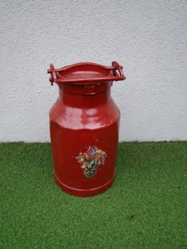 Bańka kana na mleko stara 20l dekoracyjna