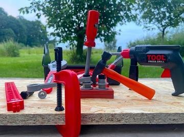 ДЕТСКИЙ ЯЩИК ДЛЯ ИНСТРУМЕНТОВ НАБОР ИНСТРУМЕНТОВ