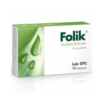 Folik 0,4 mg, 90 tabl.