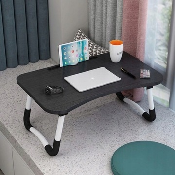 SKŁADANY STOLIK POD LAPTOPA DO ŁÓŻKA PODSTAWKA PRZENOŚNY NA NOGACH
