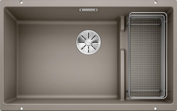 Zlew Blanco Subline 700-U Level Tartufo, koszyk