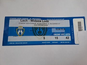 LECH POZNAŃ - WIDZEW ŁÓDŹ 18-04-2004