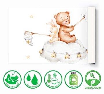 защитный коврик для стола для ребенка, плюшевые мишки-кролики