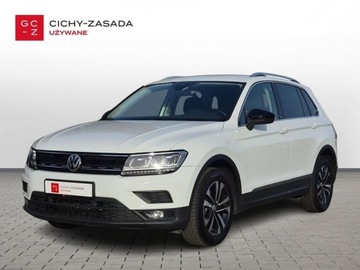 Volkswagen Tiguan II SUV 2.0 TDI 150KM 2019 Volkswagen Tiguan SalonPL serwis ASO 2.0TDI 150KM bezwypadkowy pakiety IQ.