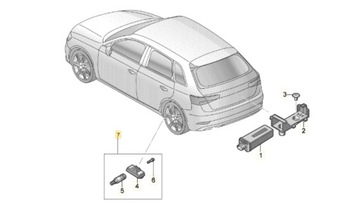 4x ДАТЧИК ДАВЛЕНИЯ В ШИНАХ TPMS VOLKSWAGEN GOLF VI GOLF PLUS 5Q0907275F