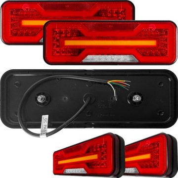 LAMPY ZESPOLONE TYLNE DIODOWE LED NEON DYNAMIC NACZEPA KOMPLET 2SZT