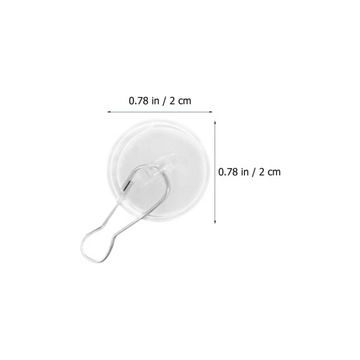 20 SZT. HACZYKÓW SUFITOWYCH SAMOPRZYLEPNE PRZEZROCZYSTE HACZYKI