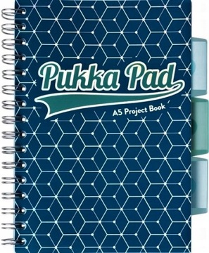 KOŁOZESZYT PUKKA PAD A5 100 KARTEK GLEE NIEBIESKI