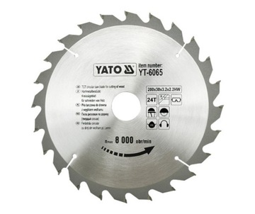 Piła tarczowa 205x18x24 mm YT-6066 YATO